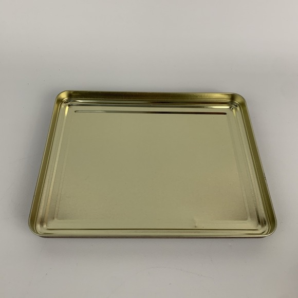 Vintage Tabby Kittens Cats in Flower Pots Picket Fence Collectible Tin 6"x7.5" - Picture 11 of 16